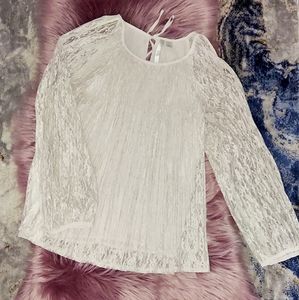 LC Lauren ConradWomen's LC Lauren Conrad Cold-Shoulder Lace Top